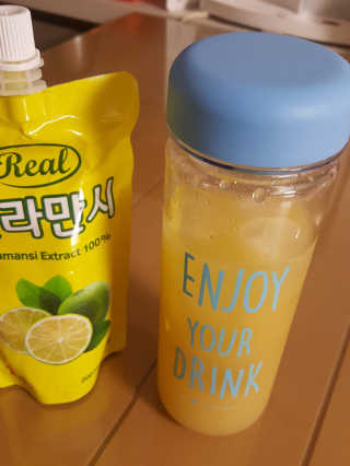 장수농가 리얼깔라만시 — 3.67점을 준 리뷰어가 2018년 4월 올린 사용 사진