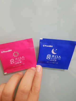 프롬바이오 홍쓰다스 아침,저녁 맞춤형 다이어트식품 14포+14포 — 5점을 준 리뷰어가 2019년 8월 올린 사용 사진