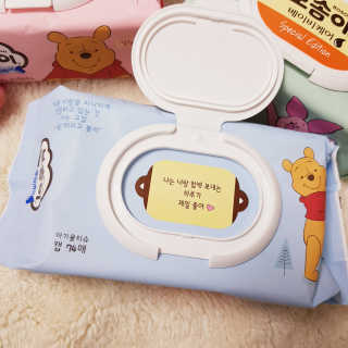 보솜이 아기물티슈 베이비케어 푸에디션 캡 74매 10입 — 5점을 준 리뷰어가 2019년 4월 올린 사용 사진