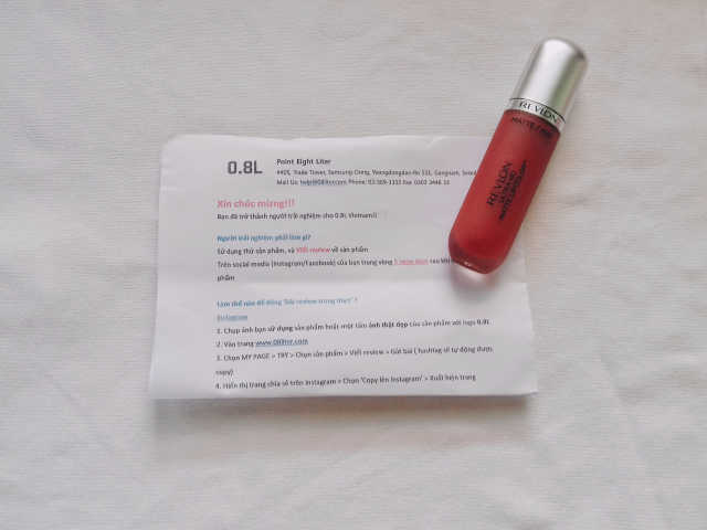 Revlon 울트라 HD 립 매트 립 컬러 리뷰 사진