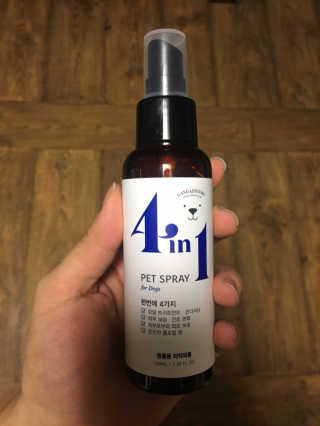 강아지스토리 포인원 모이스처 미스트 100ml — 4점을 준 리뷰어가 2018년 11월 올린 사용 사진