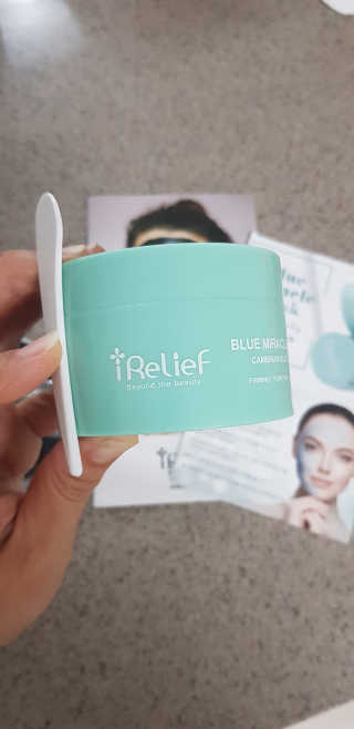 아이릴리프 블루 미라클 마스크 130g — 4.5점을 준 리뷰어가 2019년 7월 올린 사용 사진