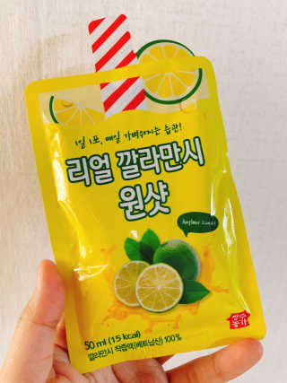 장수농가 리얼깔라만시 원샷 50ml 10팩+보틀 — 4점을 준 리뷰어가 2019년 4월 올린 사용 사진