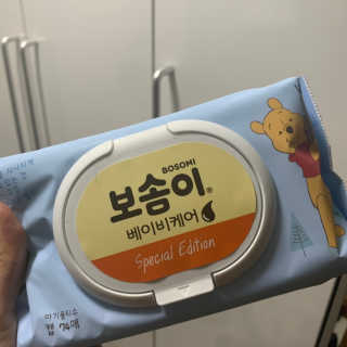 보솜이 아기물티슈 베이비케어 푸에디션 캡 74매 10입 — 5점을 준 리뷰어가 2019년 4월 올린 사용 사진