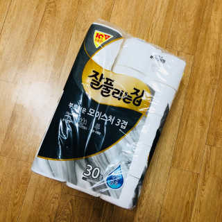 잘풀리는집 부드러운 모이스처 3겹 화장지 30롤 — 5점을 준 리뷰어가 2019년 9월 올린 사용 사진