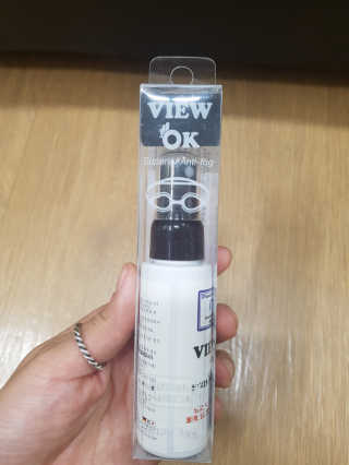 뷰오케이 수경물안경 착용시 발생하는 김서림방지제 안티포그액 — 4점을 준 리뷰어가 2019년 7월 올린 사용 사진