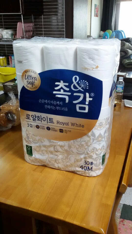 촉앤감 로얄화이트 40m 30롤 리뷰 사진