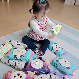 달곰이 물티슈 — 5점을 준 리뷰어가 2019년 2월 올린 사용 사진
