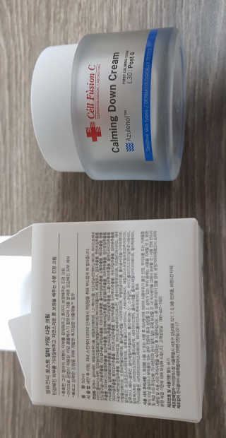 셀퓨전씨 카밍 다운 크림 — 5점을 준 리뷰어가 2018년 11월 올린 사용 사진