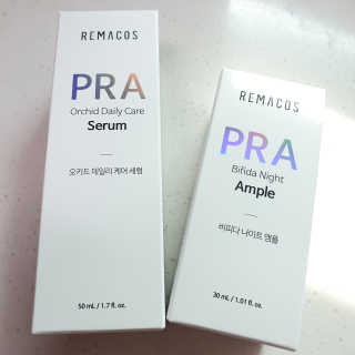 리메코스 PRA 비피다나이트앰플+PRA 오키드데일리케어세럼 — 5점을 준 리뷰어가 2019년 6월 올린 사용 사진