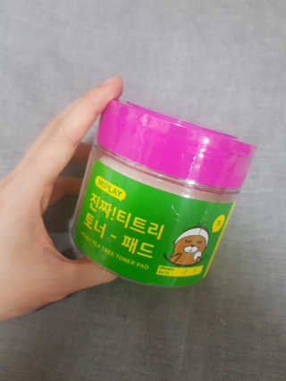 미플레이 진짜 티트리 토너 패드 — 5점을 준 리뷰어가 2018년 11월 올린 사용 사진
