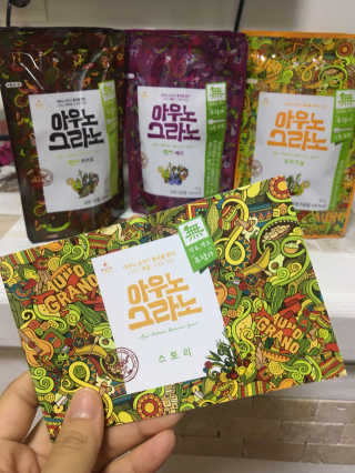 아우노그라노 오리지날, 진짜 베리, 진짜 카카오 — 4.33점을 준 리뷰어가 2018년 7월 올린 사용 사진