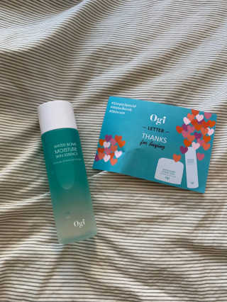 오지아이 워터 밤 모이스처 스킨 에센스 180ml — 4점을 준 리뷰어가 2019년 12월 올린 사용 사진