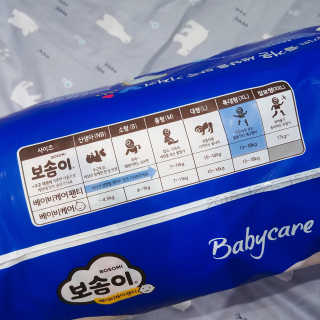보솜이 베이비케어 팬티형 기저귀 — 4점을 준 리뷰어가 2019년 3월 올린 사용 사진