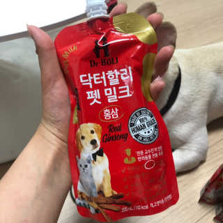 닥터할리펫밀크 8종 — 5점을 준 리뷰어가 2019년 9월 올린 사용 사진