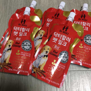 닥터할리펫밀크 8종 — 5점을 준 리뷰어가 2020년 2월 올린 사용 사진