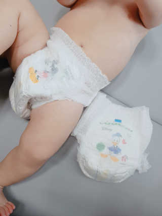 보솜이 베이비케어 팬티형 기저귀 — 5점을 준 리뷰어가 2019년 3월 올린 사용 사진