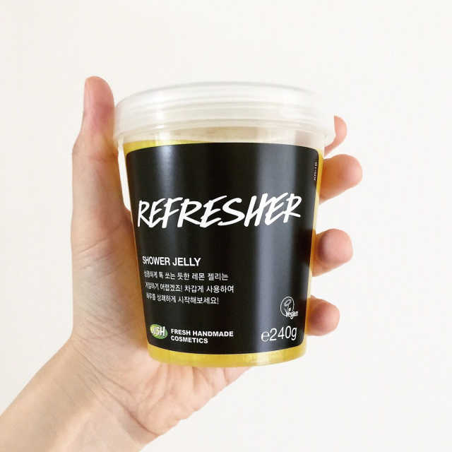 러쉬 샤워젤리 후쉬 240g 리프레셔 250g 리뷰 사진