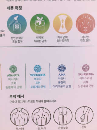 무니스튜디오 차크라 아로마 릴랙싱 패치 7종 中  택 2 — 5점을 준 리뷰어가 2019년 4월 올린 사용 사진