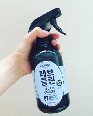 더블유드레스룸 페브클린 500ml — 5점을 준 리뷰어가 2018년 8월 올린 사용 사진