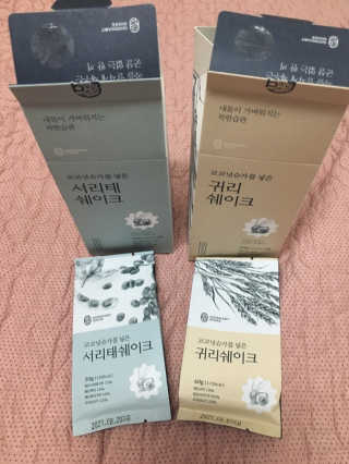 [착한습관]건강한 한끼, 귀리 쉐이크와 서리태 쉐이크 — 4점을 준 리뷰어가 2019년 9월 올린 사용 사진