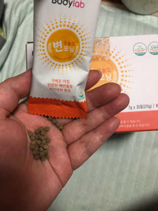 바디랩 오늘도 변모닝 7g 차전자피 식이섬유 — 3.83점을 준 리뷰어가 2018년 2월 올린 사용 사진