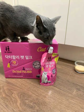 닥터할리펫밀크 8종 — 4점을 준 리뷰어가 2020년 1월 올린 사용 사진