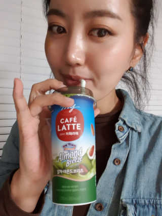 마이카페라떼 말차 아몬드브리즈 7개입 — 5점을 준 리뷰어가 2019년 11월 올린 사용 사진