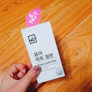 네츄럴굿띵스 퓨어 락토 철분 60일분 — 4.33점을 준 리뷰어가 2018년 2월 올린 사용 사진