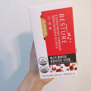 베스처 플래티넘종합비타민미네랄 — 5점을 준 리뷰어가 2019년 7월 올린 사용 사진