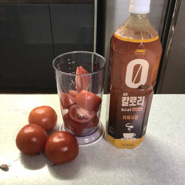 0kcal 카페시럽 2병 리뷰 사진
