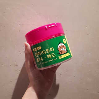 미플레이 진짜 티트리 토너 패드 — 5점을 준 리뷰어가 2018년 11월 올린 사용 사진