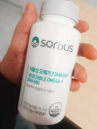 소버스 식물성 오메가3 DHA 600 — 5점을 준 리뷰어가 2020년 3월 올린 사용 사진