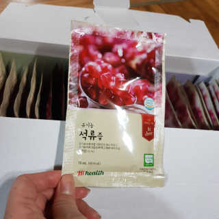 [하이헬스] 정말 진하고 맛있는 유기농 석류즙 30포 — 5점을 준 리뷰어가 2019년 11월 올린 사용 사진
