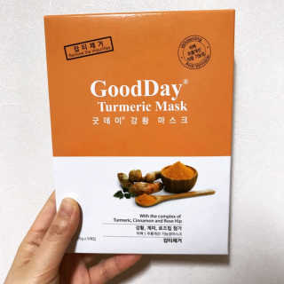GoodDay Skincare GoodDay 강황 마스크 — 3.5점을 준 리뷰어가 2019년 5월 올린 사용 사진