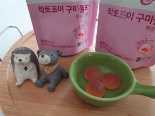 락토조이 구미젤리 복숭아맛 — 5점을 준 리뷰어가 2019년 7월 올린 사용 사진