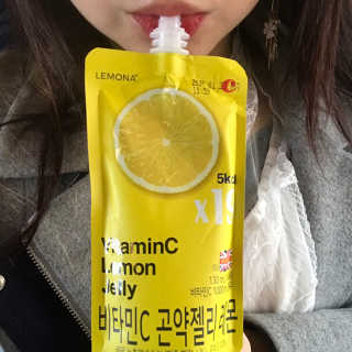 푸드마스터그룹 레모나 비타민C 곤약젤리 2종 — 5점을 준 리뷰어가 2019년 3월 올린 사용 사진