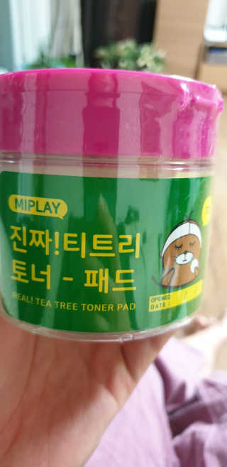 미플레이 진짜 티트리 토너 패드 — 5점을 준 리뷰어가 2018년 11월 올린 사용 사진