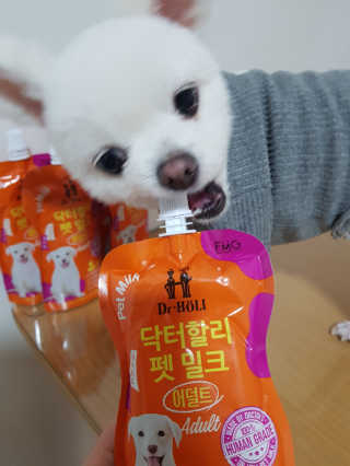 닥터할리펫밀크 8종 — 5점을 준 리뷰어가 2019년 12월 올린 사용 사진
