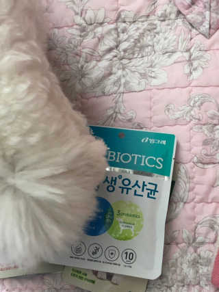 [빙그레] 에버그로 생유산균 1봉（10포입）+펫밀크2팩 — 4.5점을 준 리뷰어가 2019년 5월 올린 사용 사진