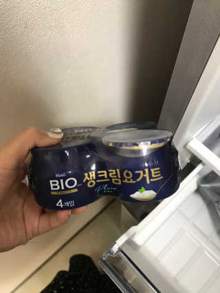 [매일 바이오] 생크림요거트 플레인 12개 + 유자 12개 — 4점을 준 리뷰어가 2019년 7월 올린 사용 사진