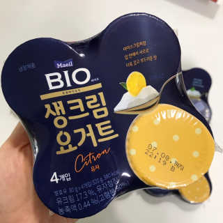 [매일 바이오] 생크림요거트 플레인 12개 + 유자 12개 — 4점을 준 리뷰어가 2019년 7월 올린 사용 사진