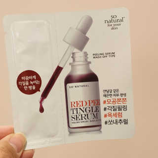 쏘내추럴 레드 필 팅글 세럼 오리지널 — 3.5점을 준 리뷰어가 2019년 8월 올린 사용 사진