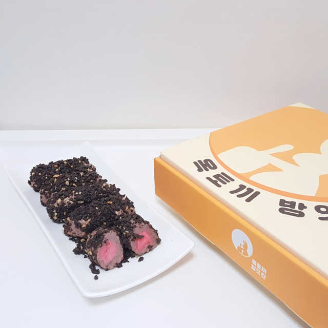 달콤 고소 크런치 가득 돼지바떡 리뷰 사진