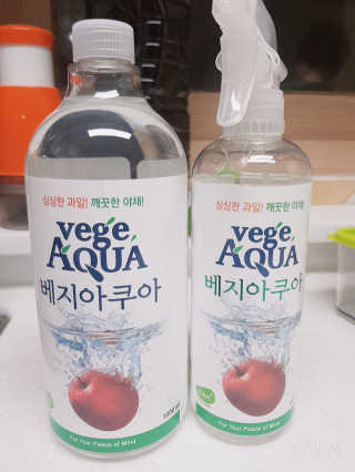 베지아쿠아 475ml + 리필 1000ml 1Set — 5점을 준 리뷰어가 2019년 8월 올린 사용 사진