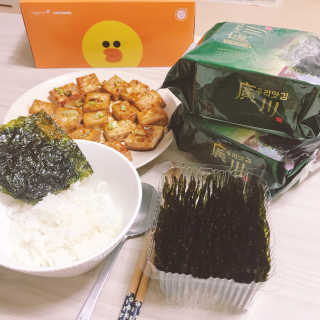 광천우리맛김 한봉지 2~3인분, 아삭하고 향긋한 우리파래식탁김28매 — 5점을 준 리뷰어가 2018년 4월 올린 사용 사진