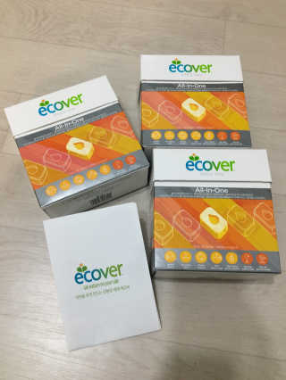 에코버 올인원 식기세척기세제 타블렛 440g — 5점을 준 리뷰어가 2018년 10월 올린 사용 사진