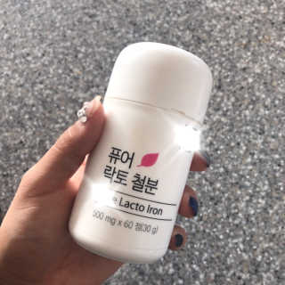 네츄럴굿띵스 퓨어 락토 철분 60일분 — 2.5점을 준 리뷰어가 2018년 2월 올린 사용 사진