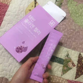 네츄럴굿띵스 태반 콜라겐 젤리 15포 — 5점을 준 리뷰어가 2019년 6월 올린 사용 사진