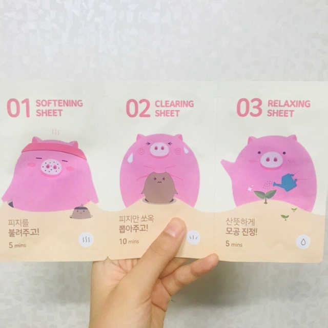 미팩토리 3단 돼지코팩 3매입 X 2 리뷰 사진